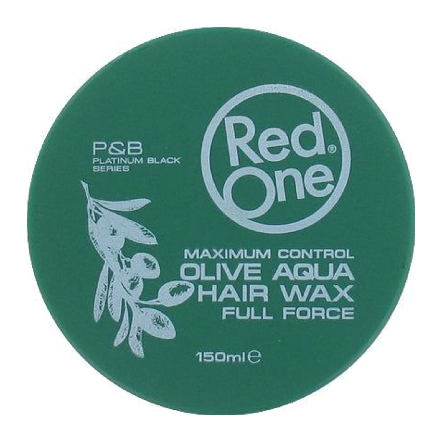 Red One Olive Aqua Hair Wax Full Force 5oz 150ml tub