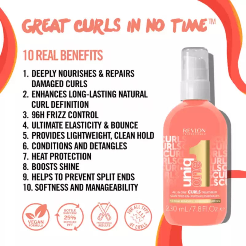 Revlon Professional Uniq One All In One Curls Treatment -230ml - product detail | CC Hair & Beauty