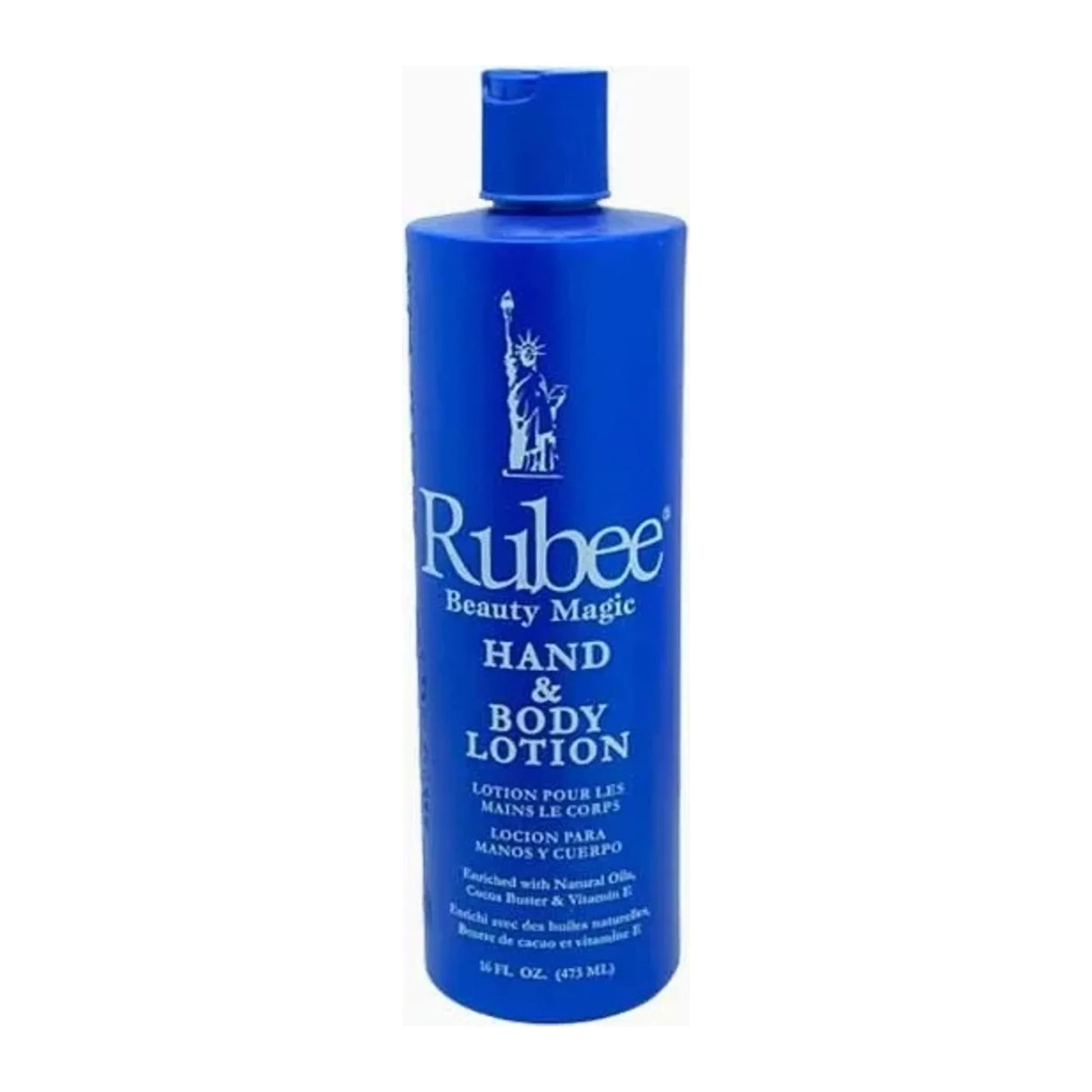 Rubee Hand & Body Lotion 453g bottle with Vitamin E and herbal extracts