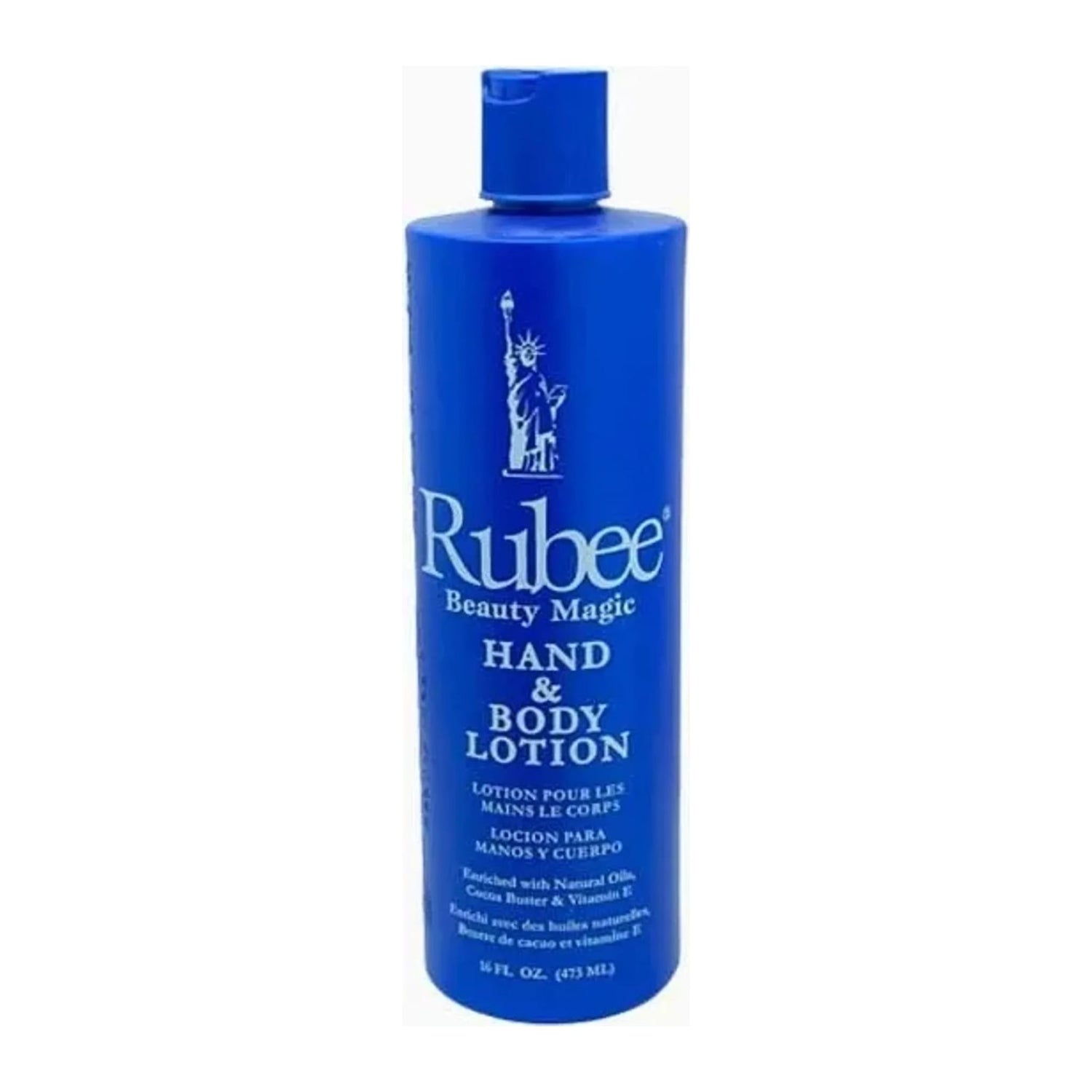 Rubee Hand & Body Lotion 453g bottle with Vitamin E and herbal extracts