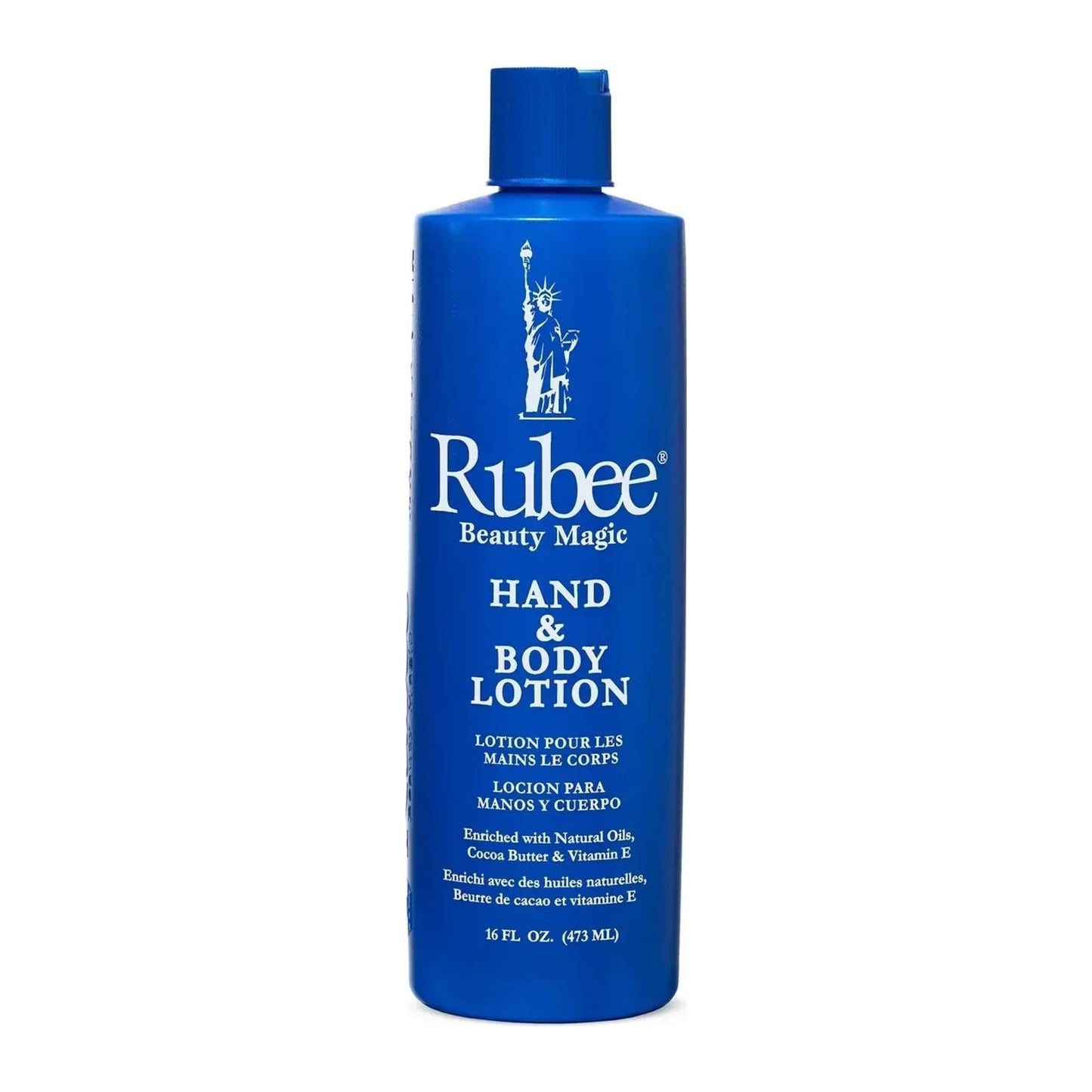 Rubee Hand & Body Lotion 453g bottle with Vitamin E and herbal extracts