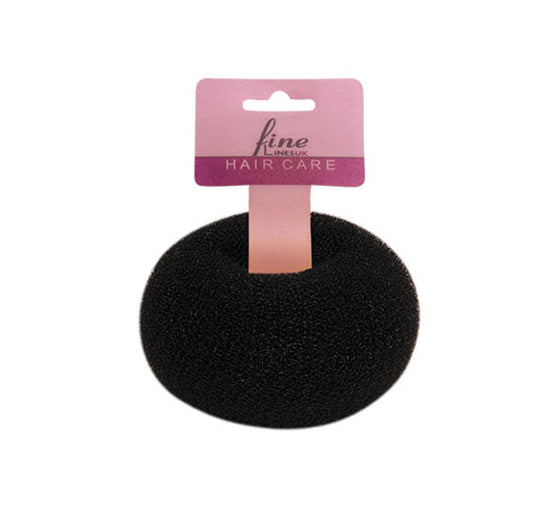 Fine Lines Hair Bun Donut,Small & Black 6048