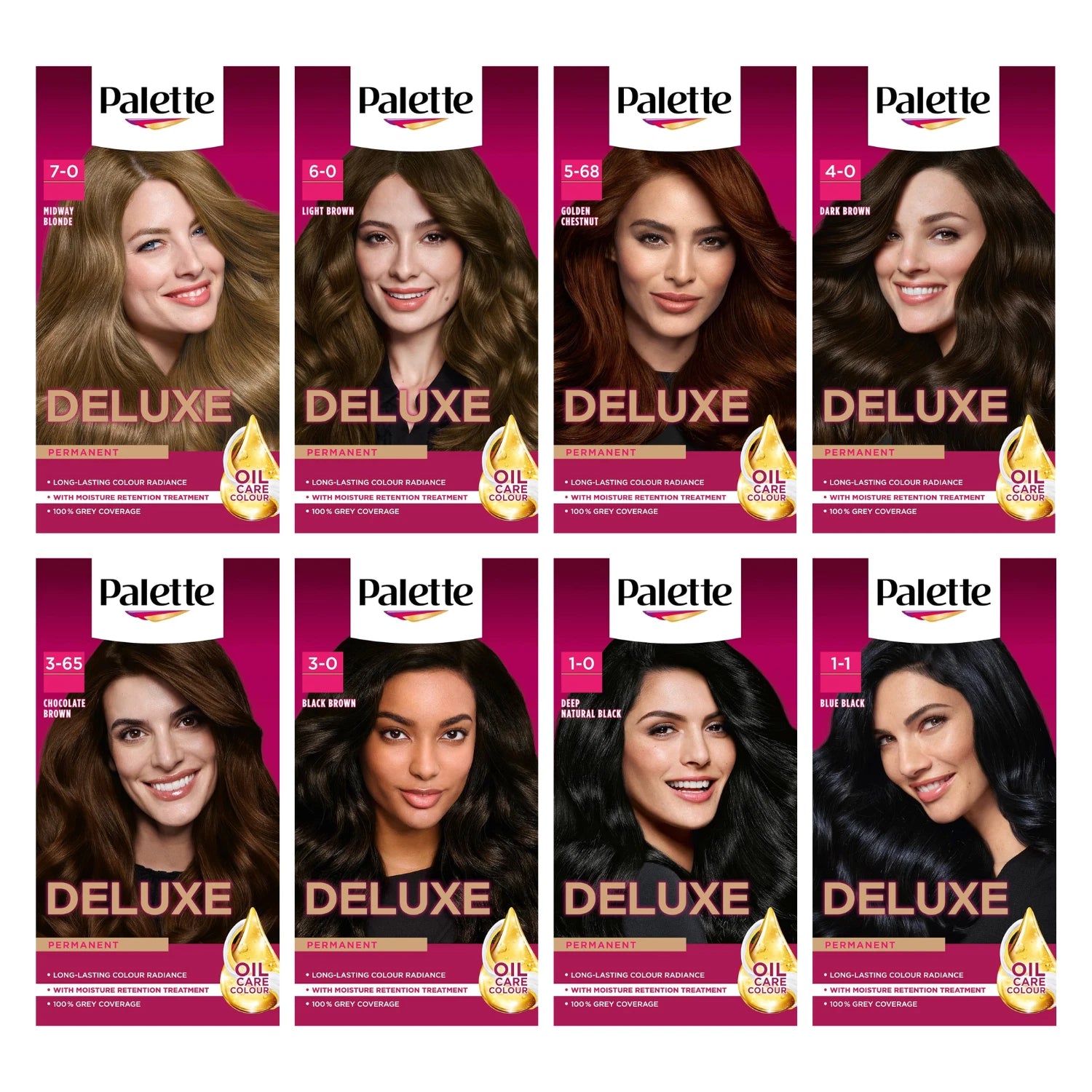 Palette Deluxe Creme Colouration Black Hair Dye