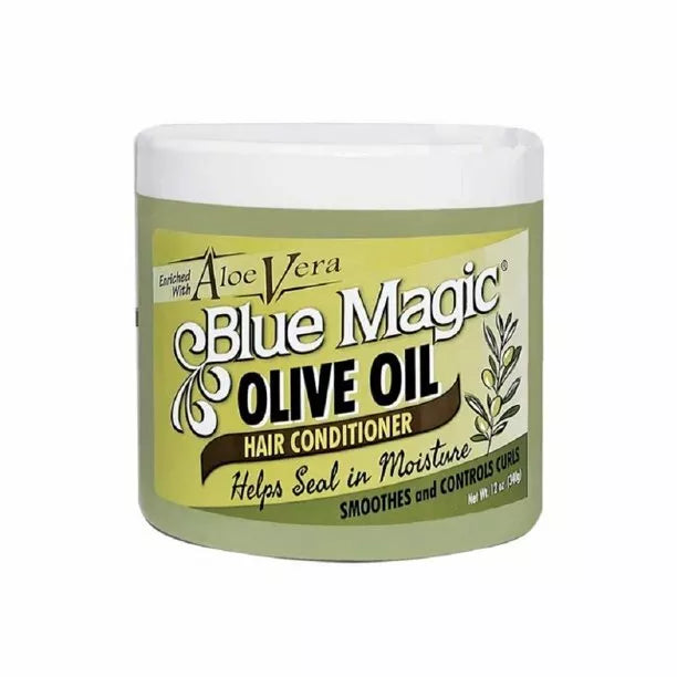 Blue Magic Olive Oil Hair Conditioner Enriched With Aloe Vera - 12 Oz