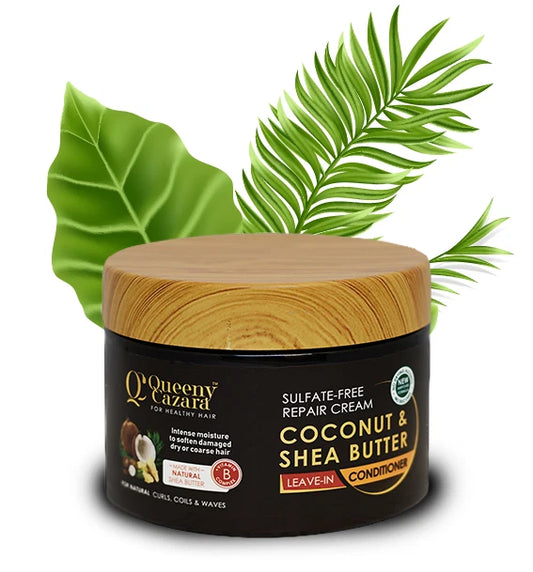 Queeny Cazara Coconut & Shea Butter Leave in Conditioner 300ml