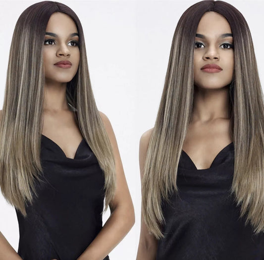 Sleek Spotlight Demi Blended Human Hair Lace Front Wig 25