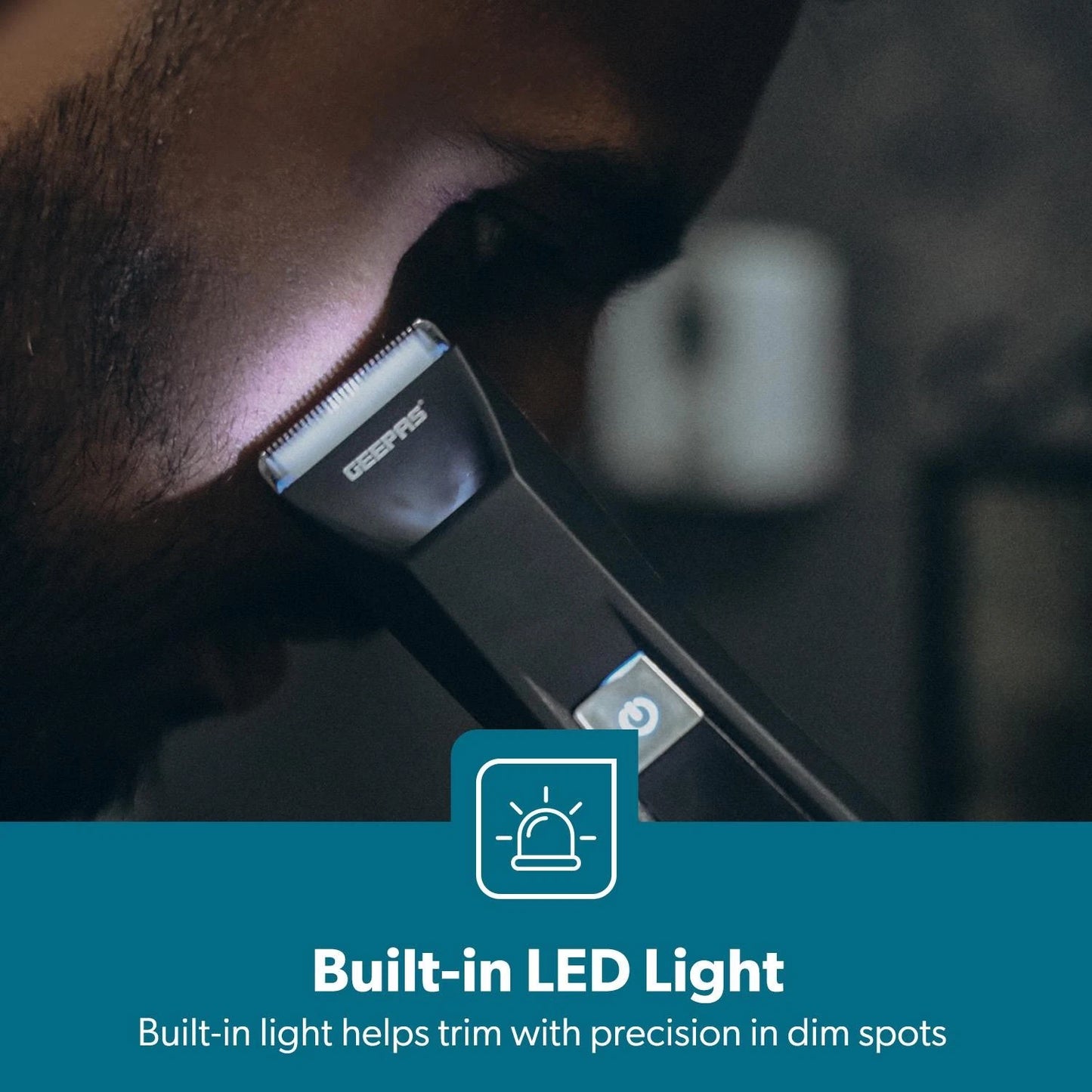 GEEPAS Full Body Trimmer Waterproof Wet & Dry Shaver Rechargeable