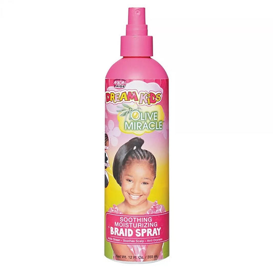 African Pride Dream Kids Olive Soothing Moisturising Braid Spray 12Oz