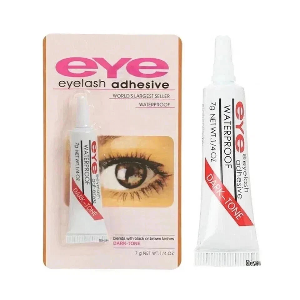 Eye Eyelash Eyelashes Glue Strong Waterproof Adhesive 7g - Dark Glue | Shop at CC Hair & Beauty UK