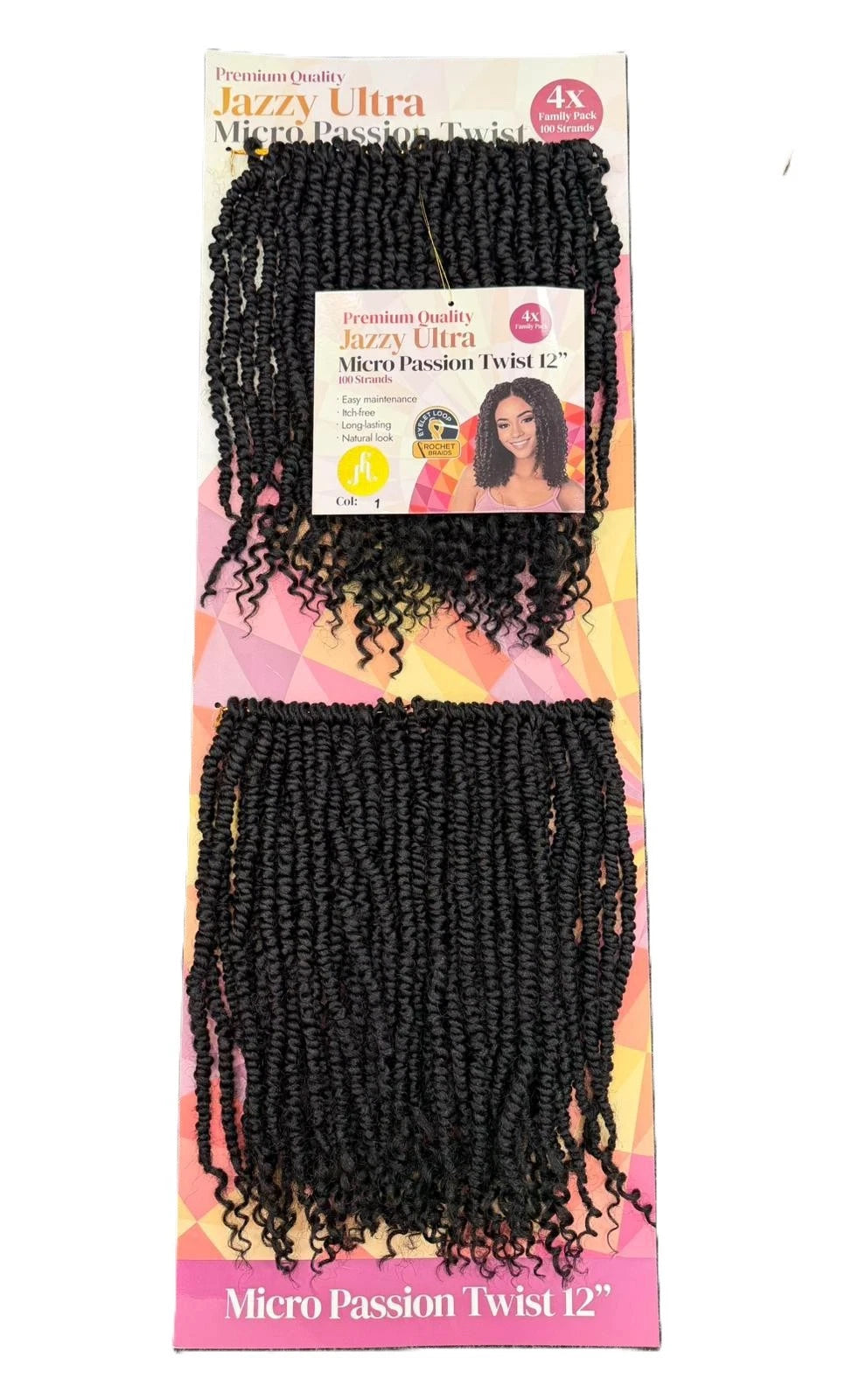 Jazzy Ultra Micro Passion Twist 12" -100 Strands