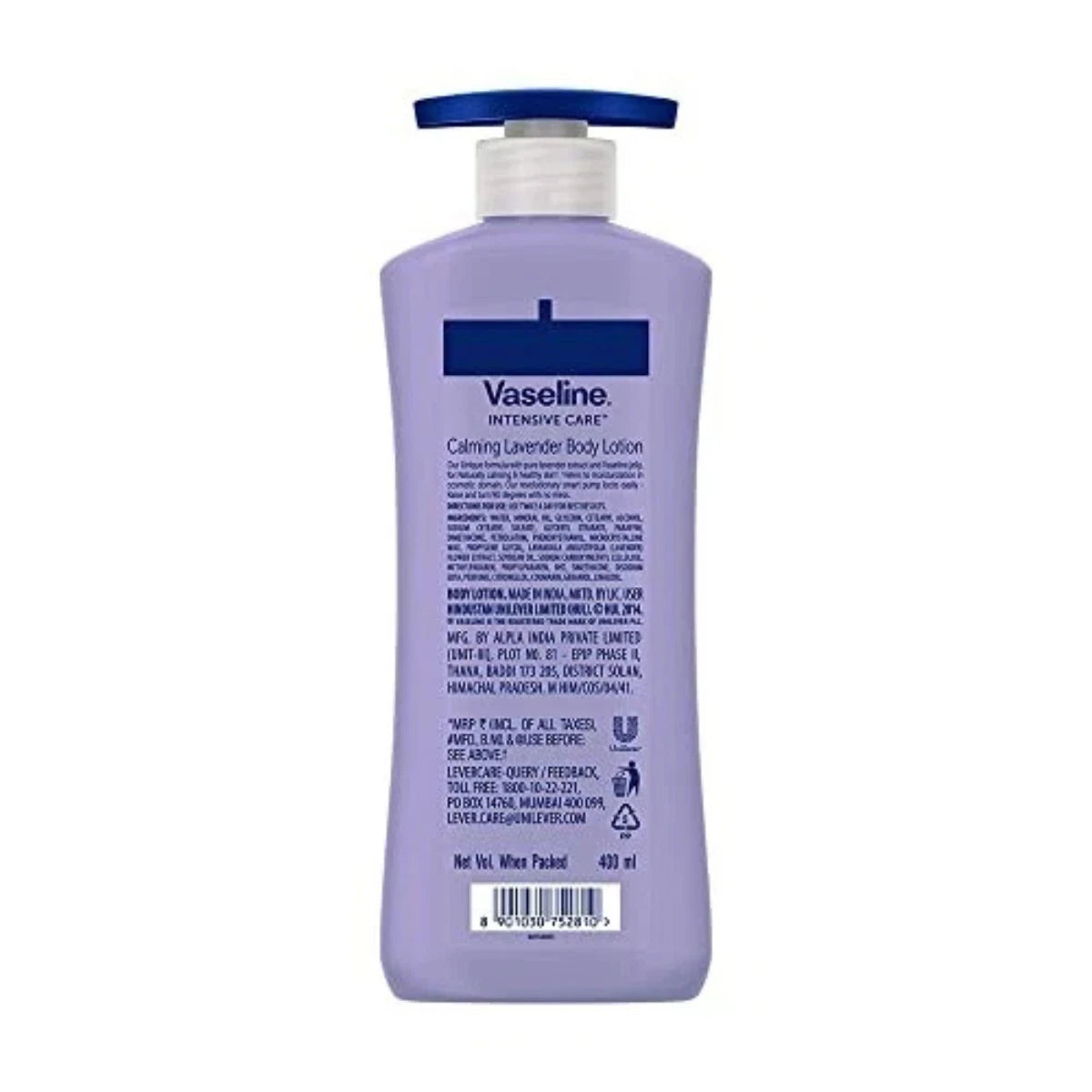 Vaseline Intensive Care Calm Healing Body Lotion for Dry Skin Lavender 600ml