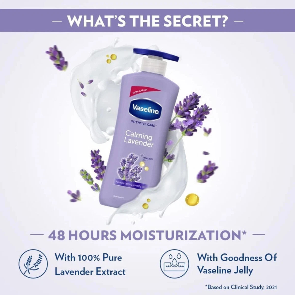 Vaseline Intensive Care Calm Healing Body Lotion for Dry Skin Lavender 600ml
