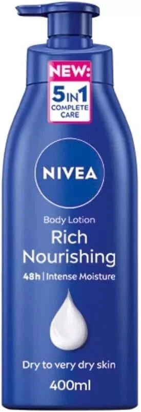 NIVEA Rich Nourishing Body Lotion 48h Intensive Moisture For Dry Skin 400ml