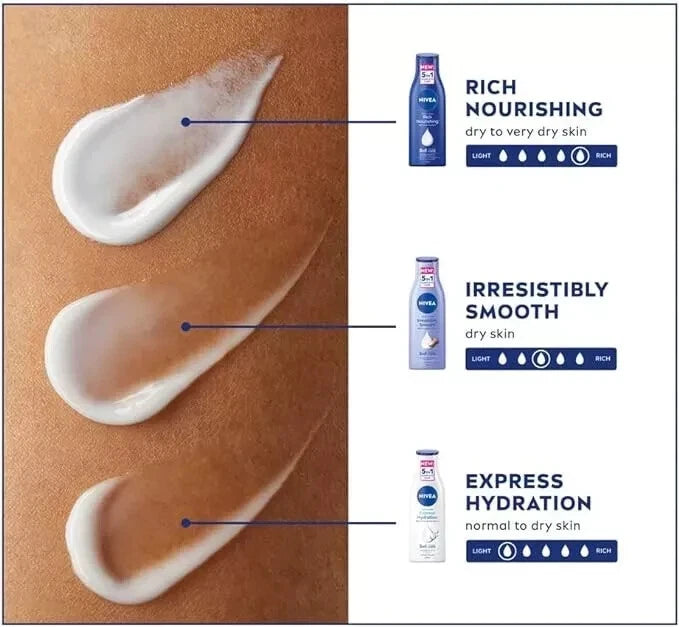NIVEA Rich Nourishing Body Lotion 48h Intensive Moisture For Dry Skin 400ml