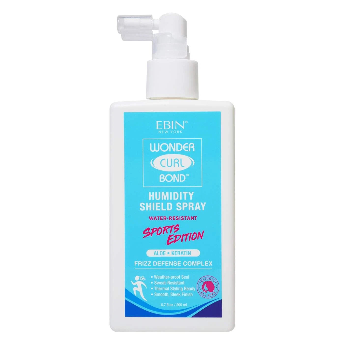 Ebin New York Wonder Curl Bond Humidity Shield Spray Sports Edition 200ml | CC Hair and Beauty Leeds