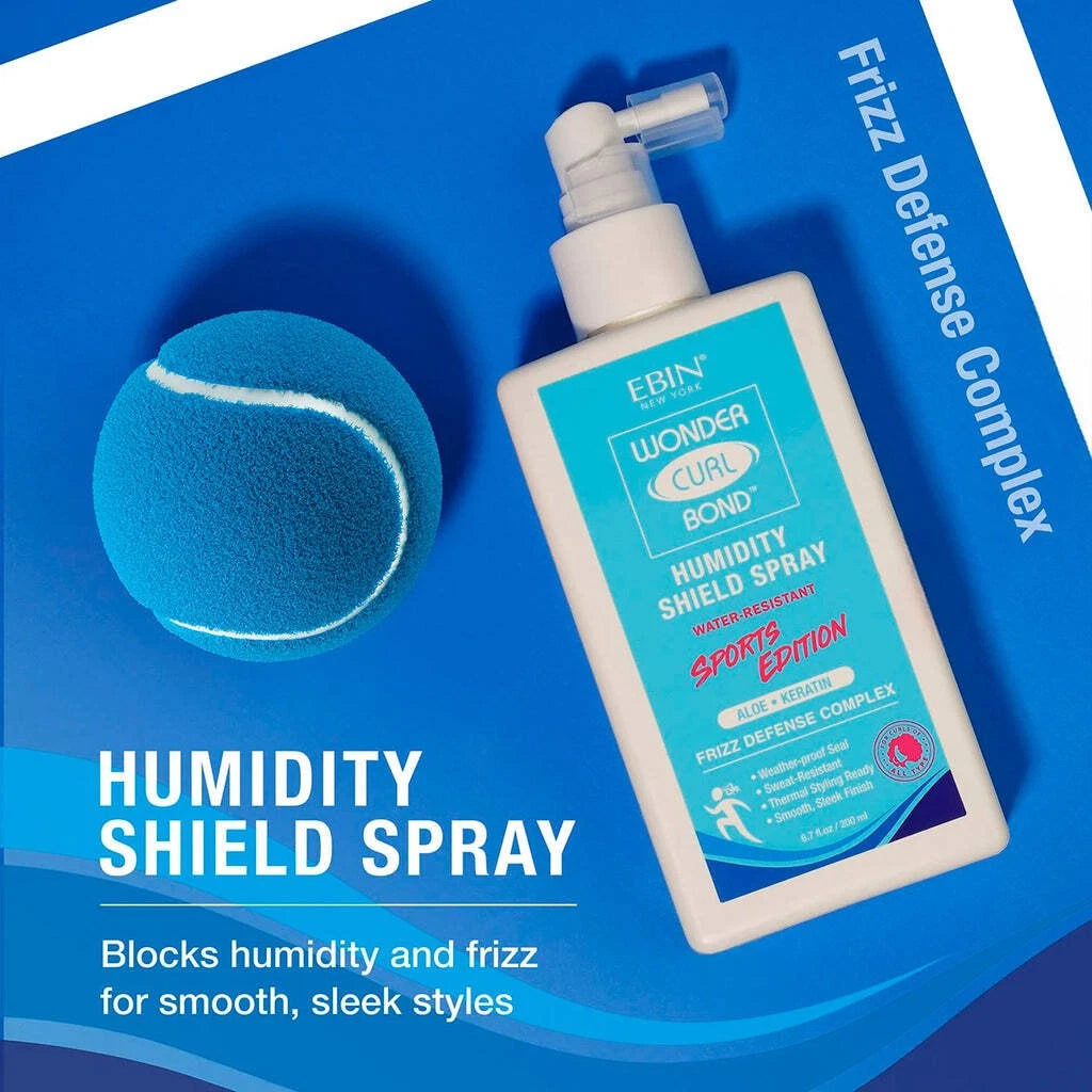 Ebin Wonder Curl Bond Humidity Shield Spray Sports Edition - benefits | CC Hair and Beauty Leeds