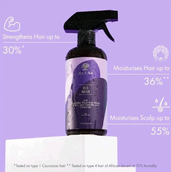 As I Am Rice Water Strengthening Hair Spray 475 ml