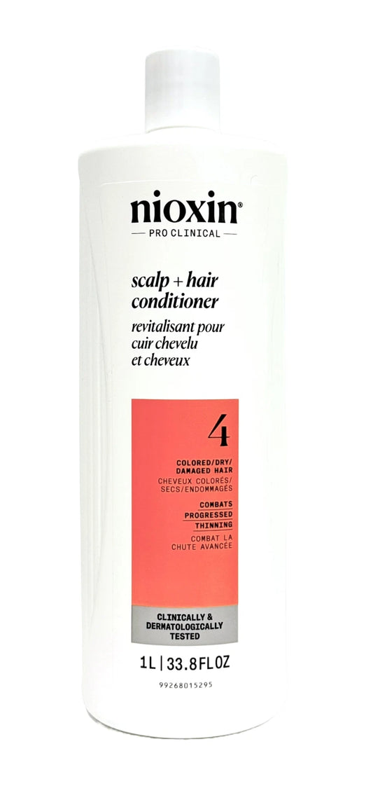 Nioxin Pro Clinical 4 Scalp Hair Conditioner Colored Dry Hair 100% Authentic 1L