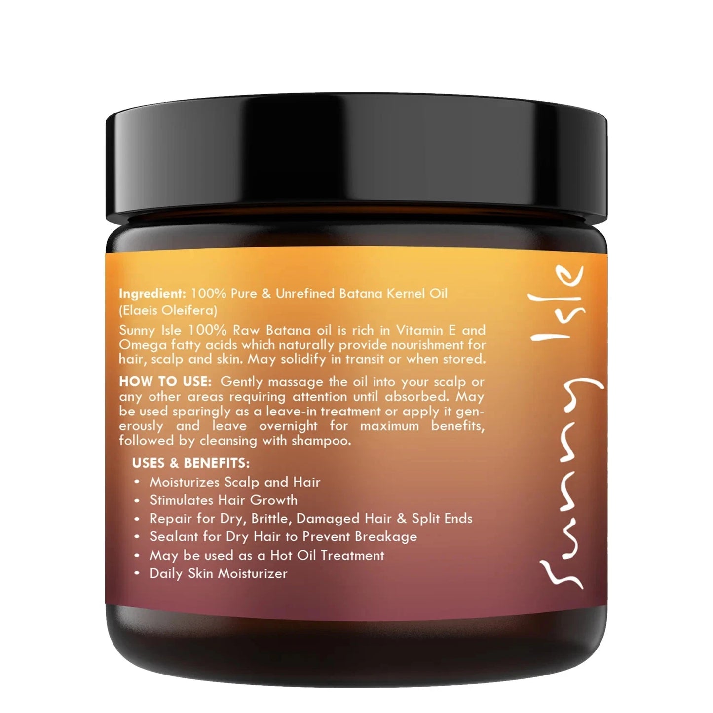 Sunny Isle 100% Raw and Pure Batana Oil 4oz