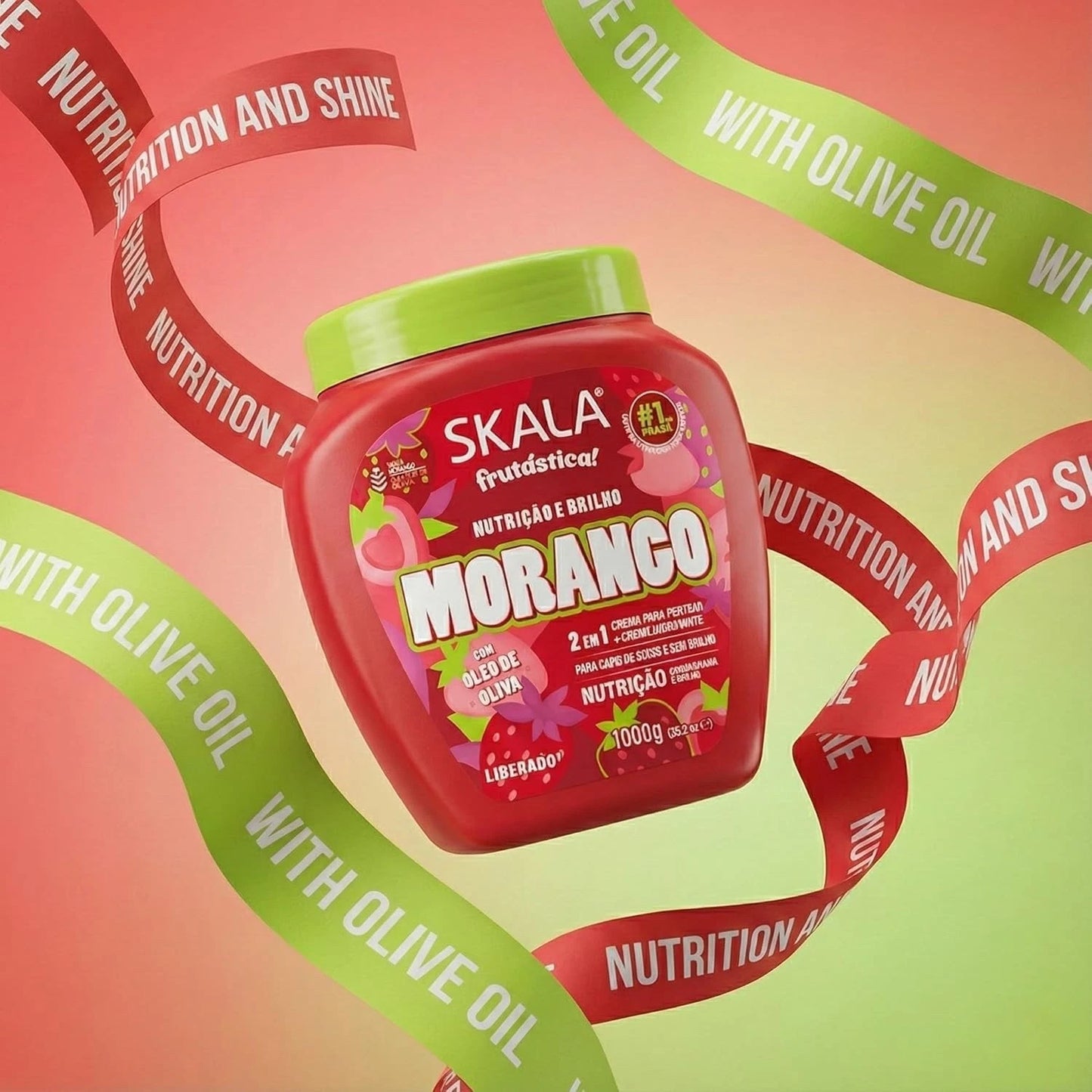 Skala Fruitastic Strawberry 2 In 1 Hair Treatment + Leave In Cream 35.2 Oz