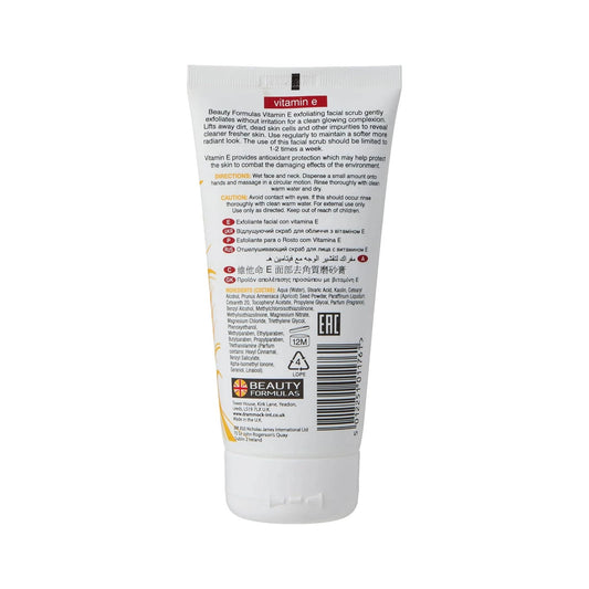 Beauty Formulas Vitamin E Exfoliating Facial Scrub 150ml