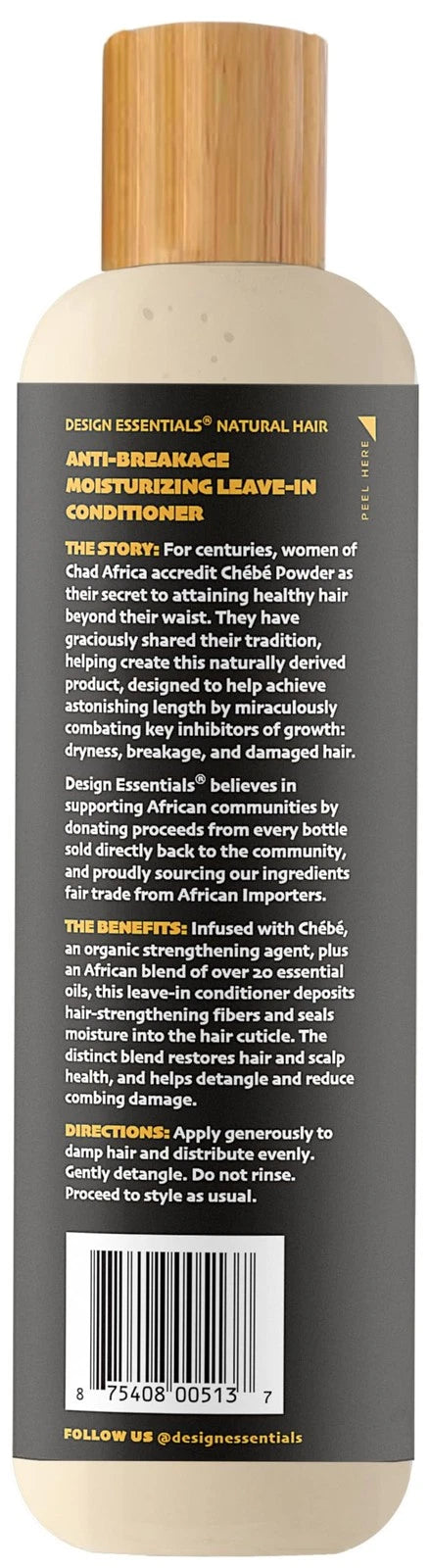 Design Essentials Chebe Anti Breakage Leave In Conditioner 12Oz