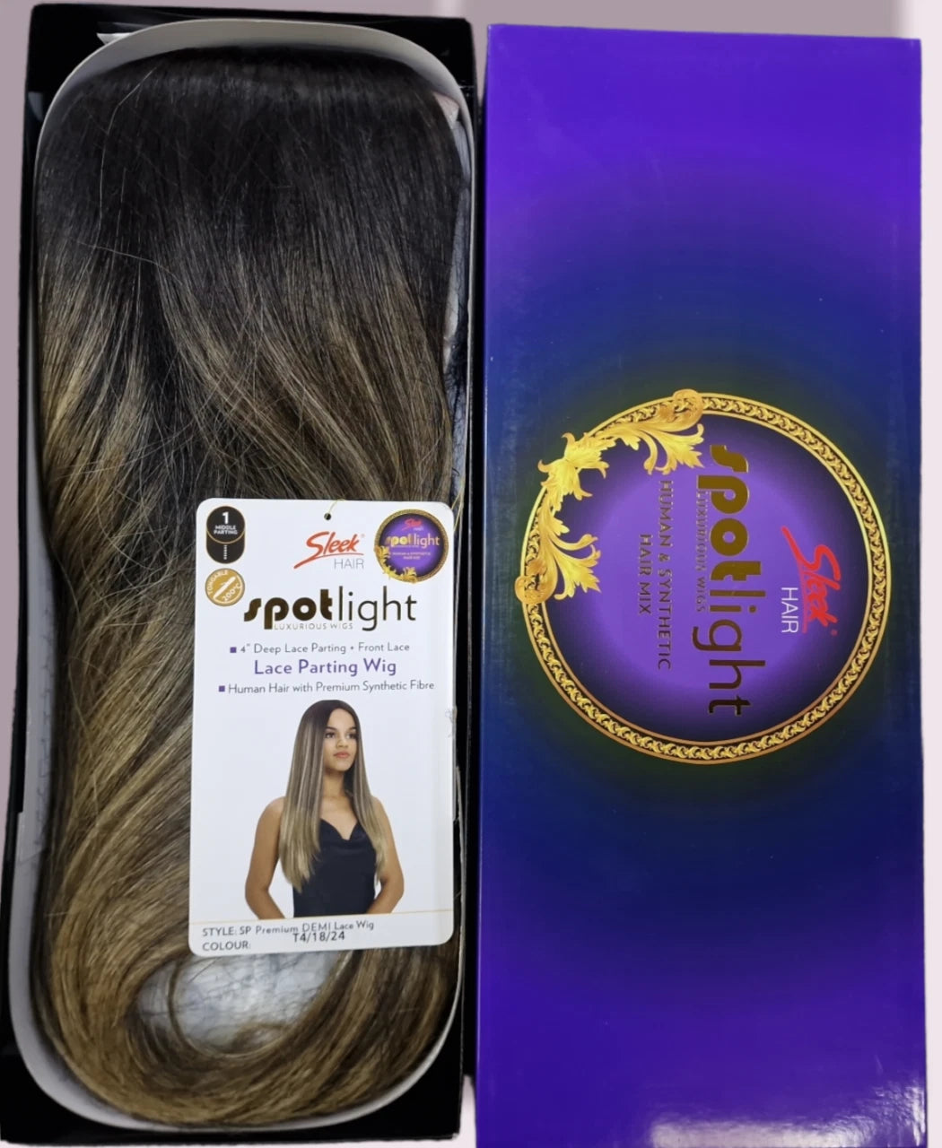 Sleek Spotlight Demi Blended Human Hair Lace Front Wig 25