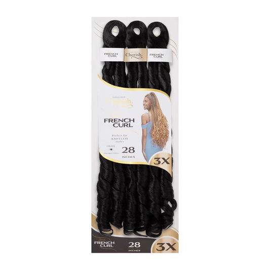 Cherish Synthetic Curly Hair Extension Braid - 3X French Curl 28"