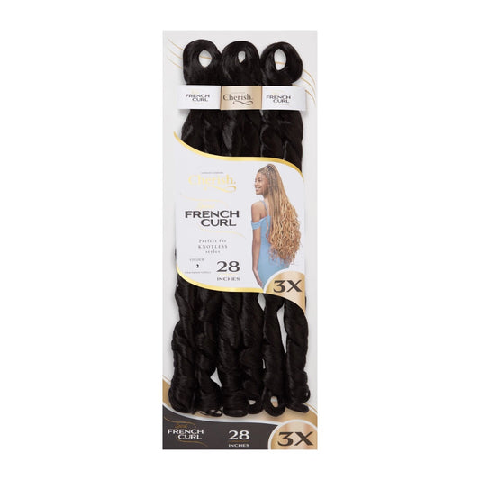 Cherish Synthetic Curly Hair Extension Braid - 3X French Curl 28"