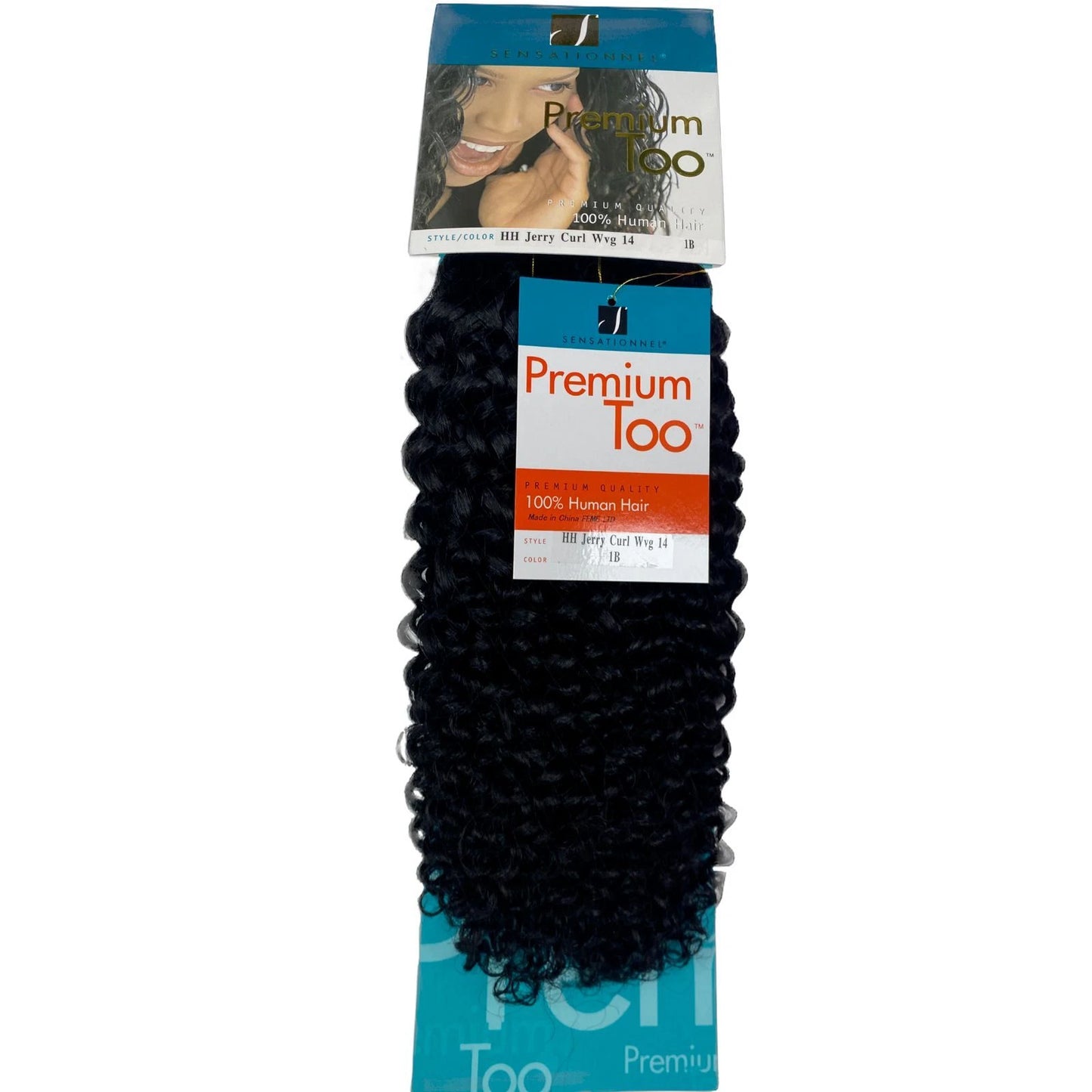 Sensationnel Premium Too Jerry Curl Weave 100% Human Hair Extensions