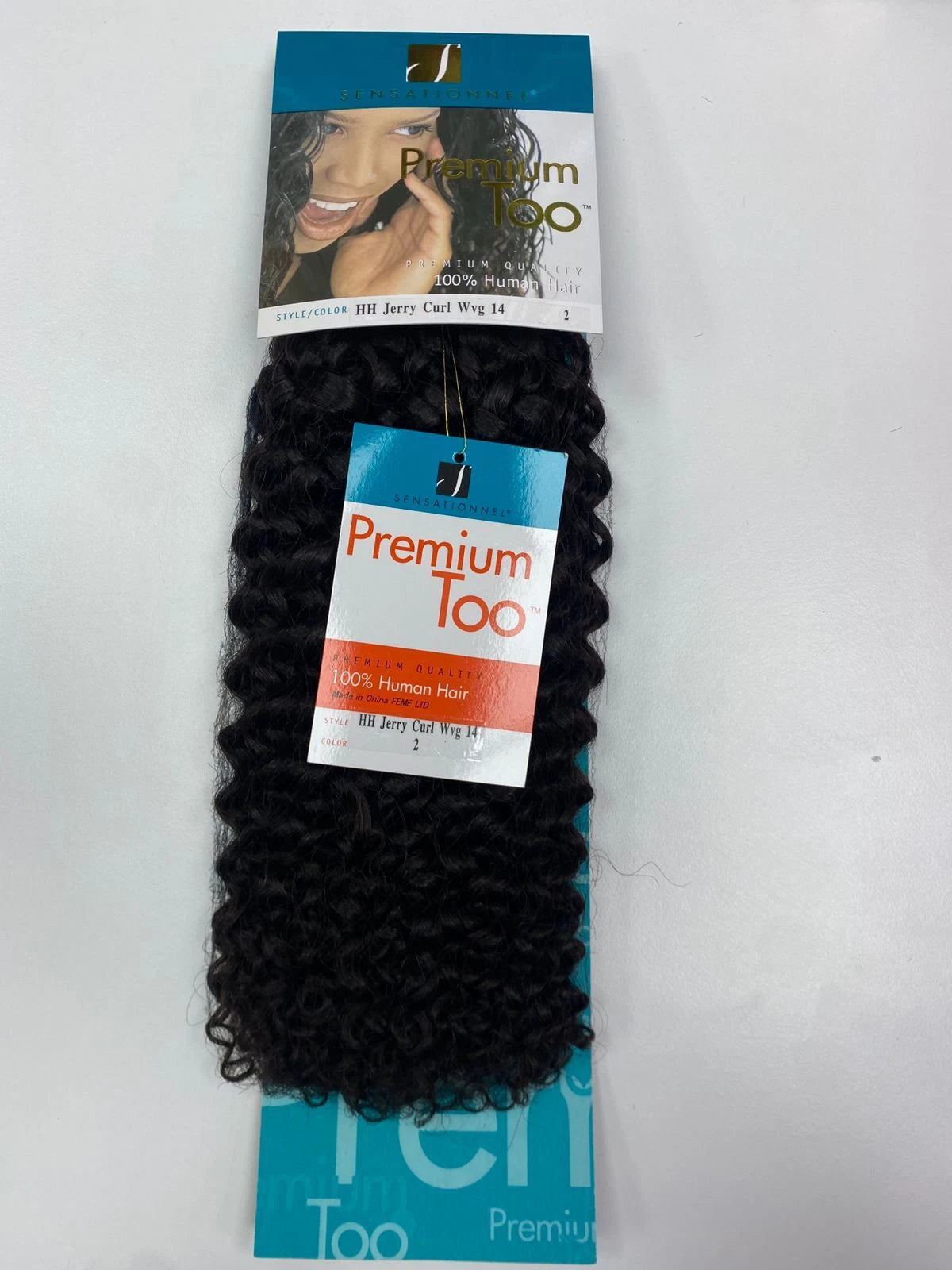 Sensationnel Premium Too Jerry Curl Weave 100% Human Hair Extensions