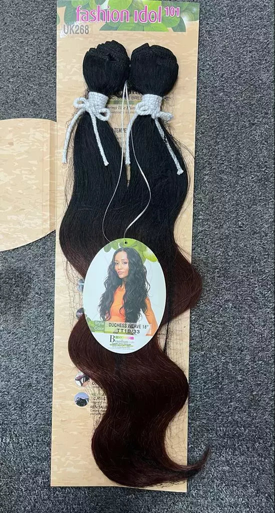 Sleek Fashion Idol 101 Duchess Weave Classic Brazilian Hair 18"