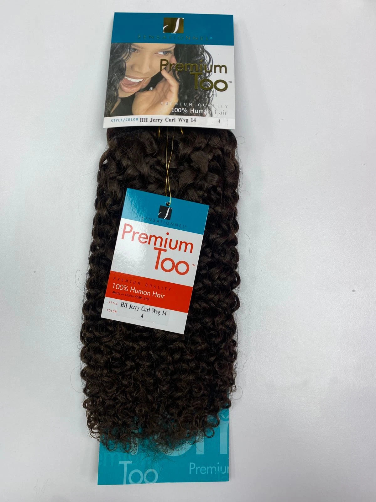 Sensationnel Premium Too Jerry Curl Weave 100% Human Hair Extensions
