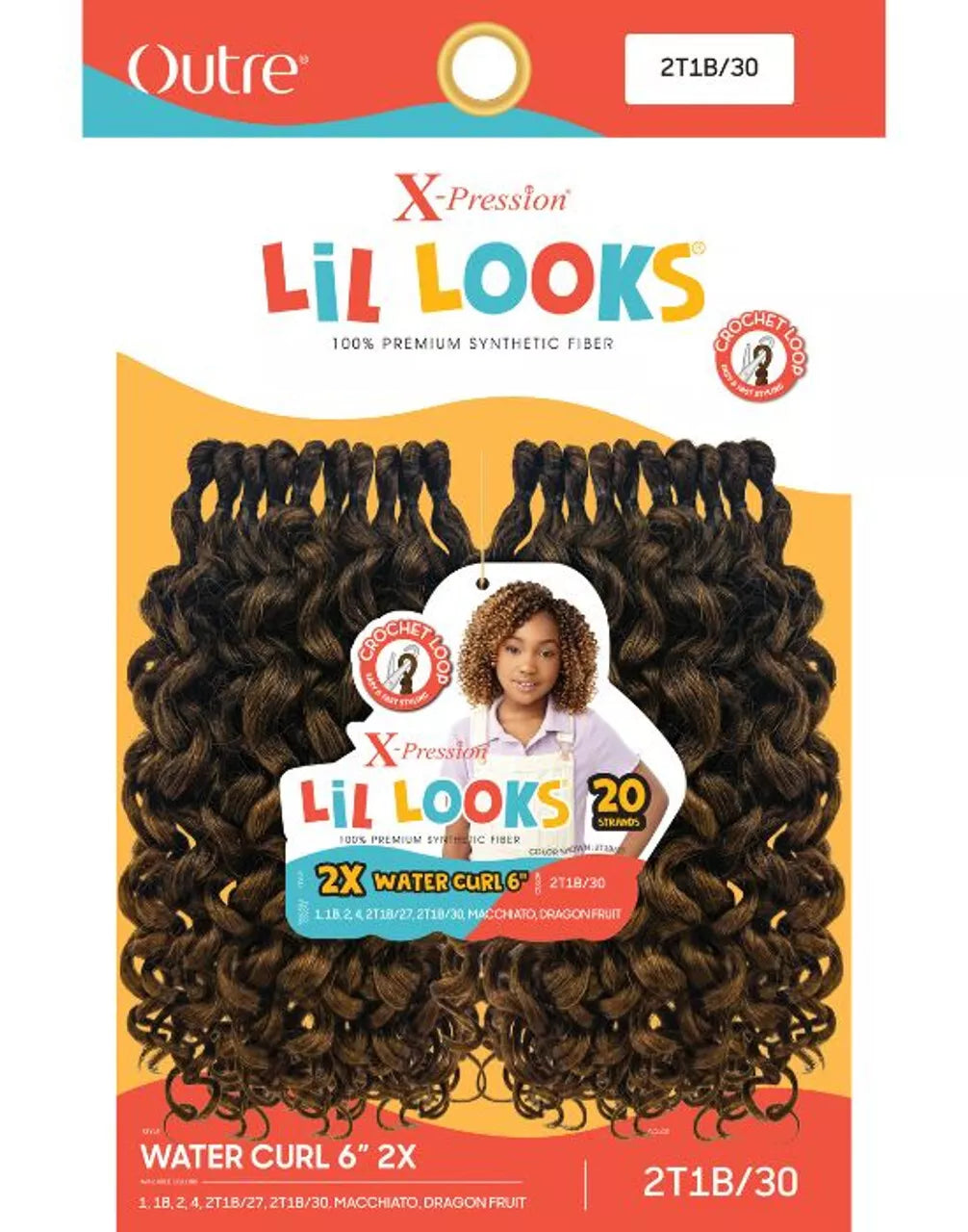 Outre X Pression Lil Looks 2x Water Curl 6"