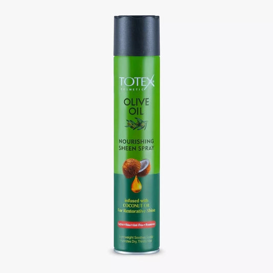 Totex Olive Oil Sheen Spray Infused With Coconut Oil Restorative Shine 400ml
