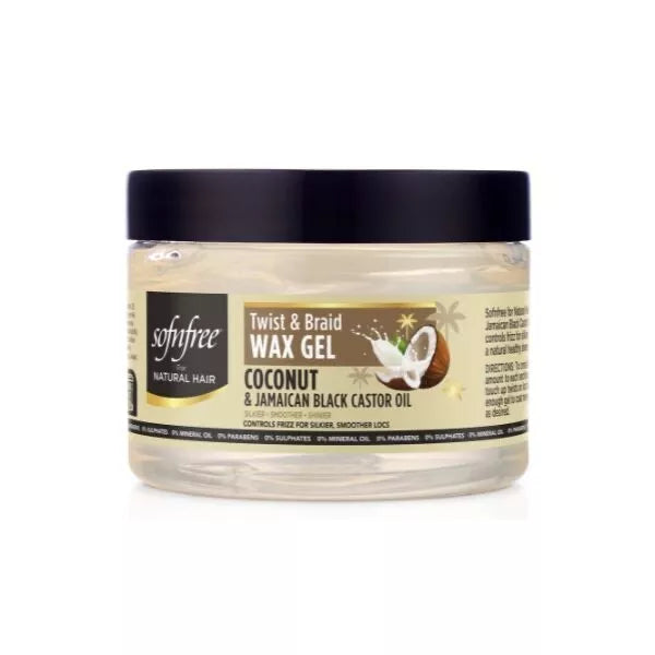 SofnFree Mould & Hold Wax Gel Coconut & Jamaican Black Castor Oil 250ml