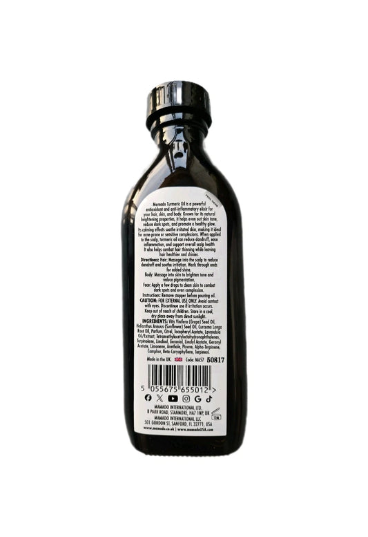 Mamado Natural Turmeric Hair & Body Oil 150ml