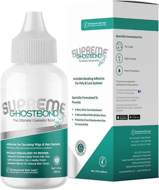 Ghost Bond Supreme Poly and Lace Adhesive No Shine, 1.3 Oz