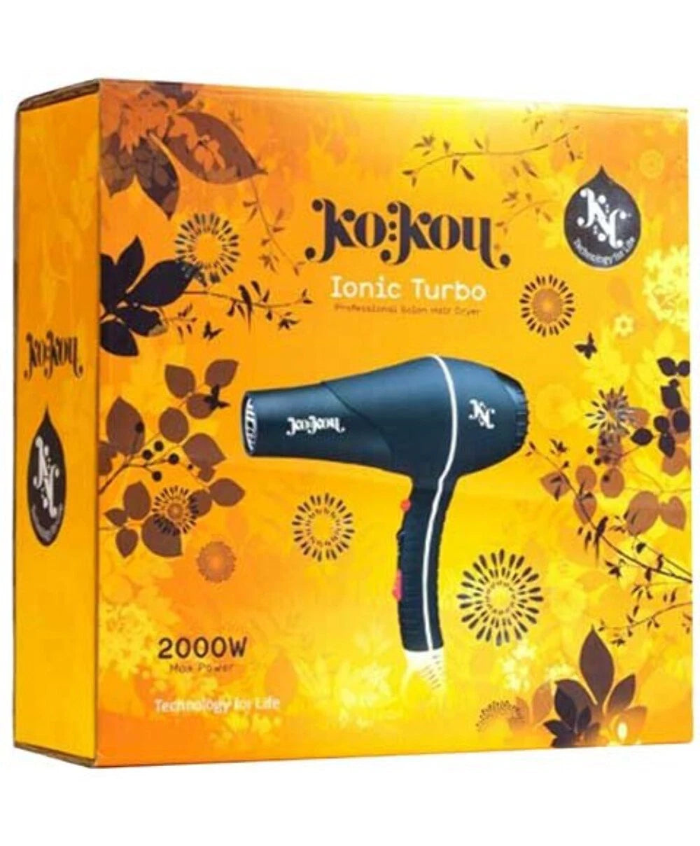 Kokou Ionic Turbo Professional Salon Hair Dryer Turbo 2000W Max