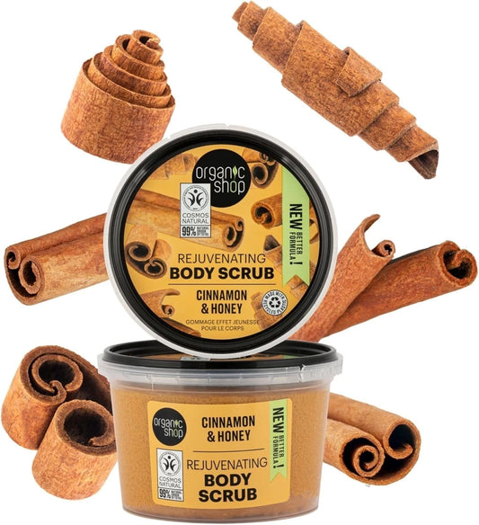 Organic Shop Rejuvenating Cinnamon& Honey Body Scrub  250ml