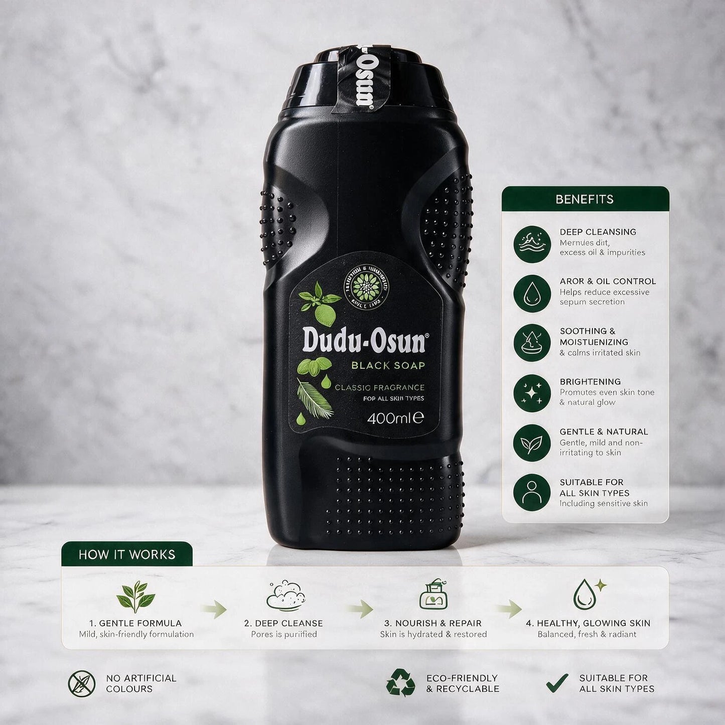 Dudu Osun Black Liquid Soap Classic Fragrance