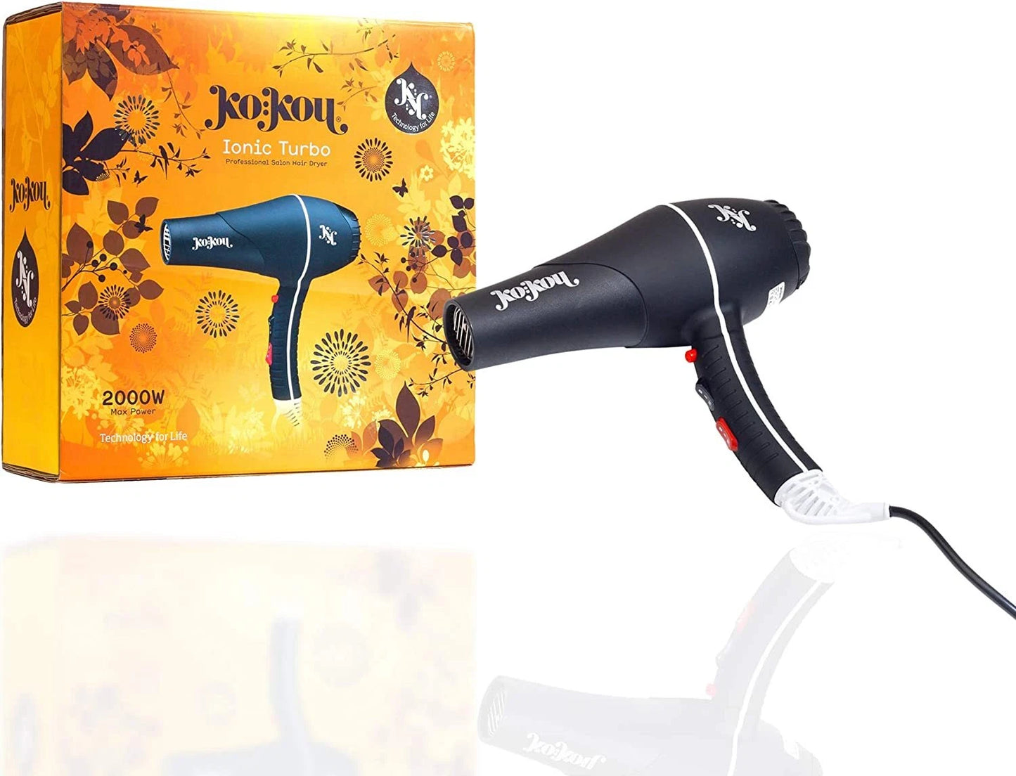 Kokou Ionic Turbo Professional Salon Hair Dryer Turbo 2000W Max