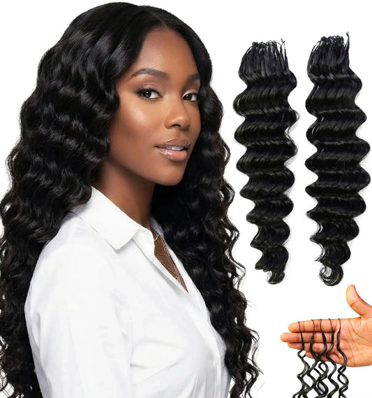 Kuknus Feather Crochet Human Hair MasterMix Deep Weave 20"