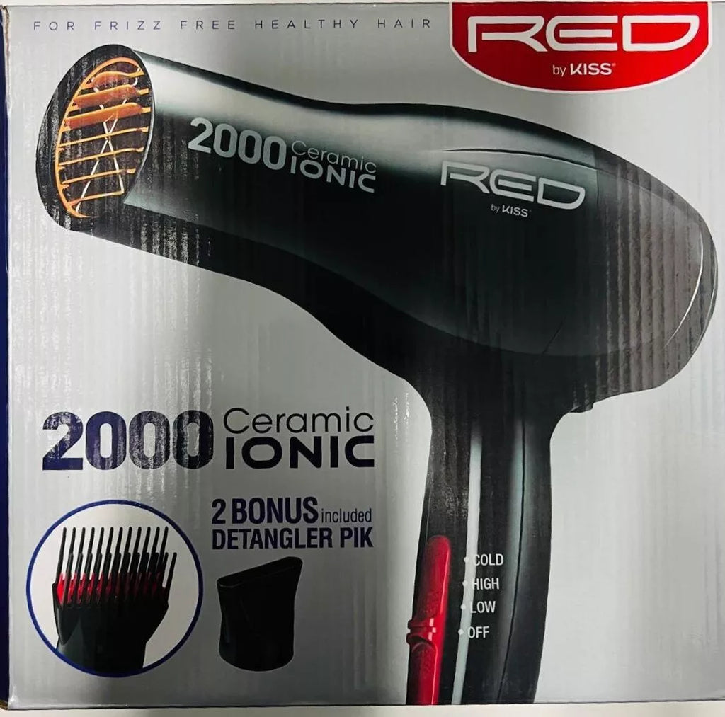 Red By Kiss 2000 Ceramic Iconic Hairdryer