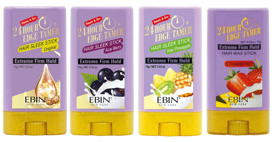Ebin New York 24 Hour Hair Sleek Stick Extreme Firm Hold-Acai Berry-0.53 oz