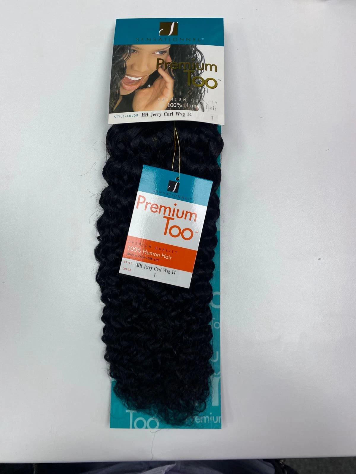 Sensationnel Premium Too Jerry Curl Weave 100% Human Hair Extensions