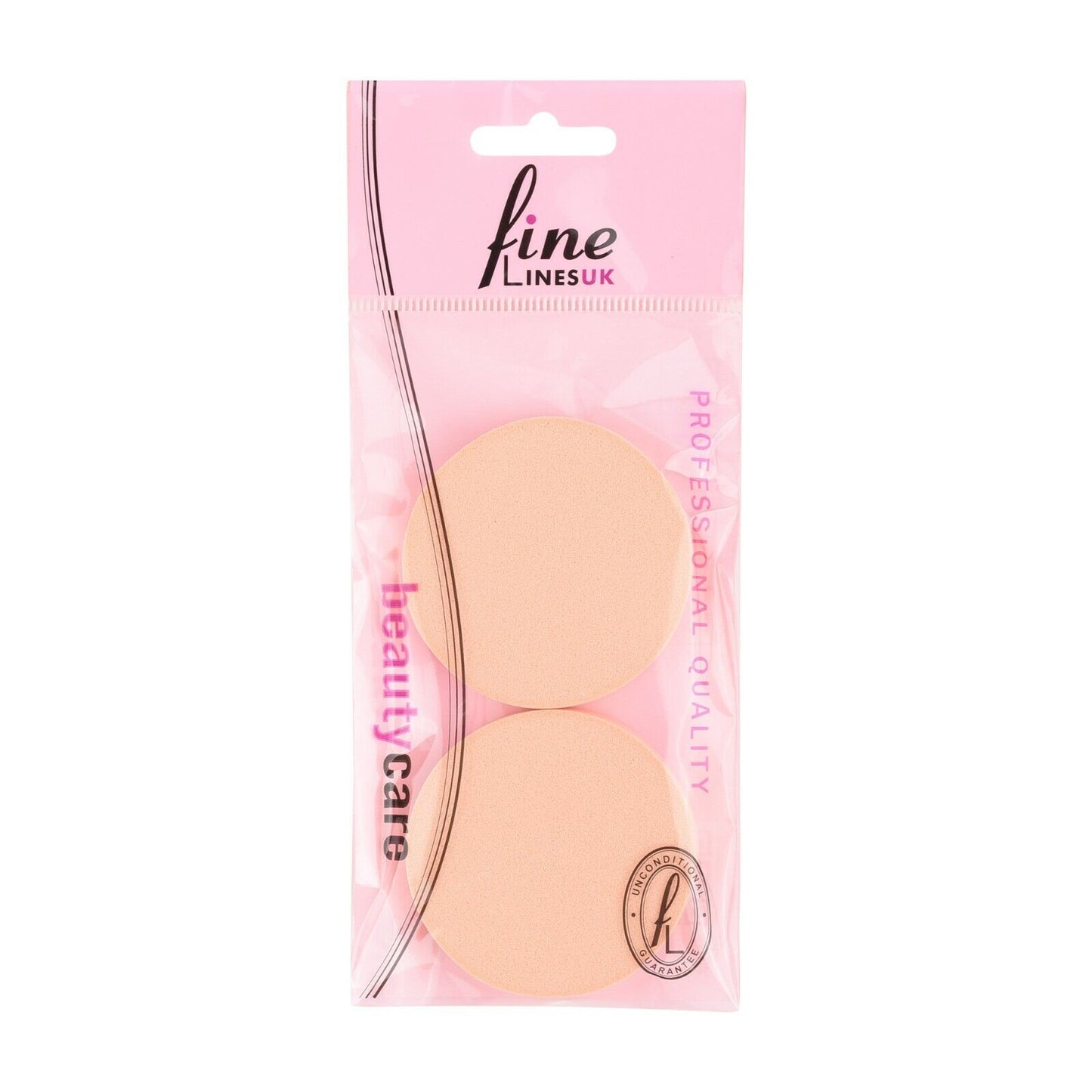 Fine LinesMake-up Sponge, Latex Sponge, Round Latex Sponge-2 in a pack