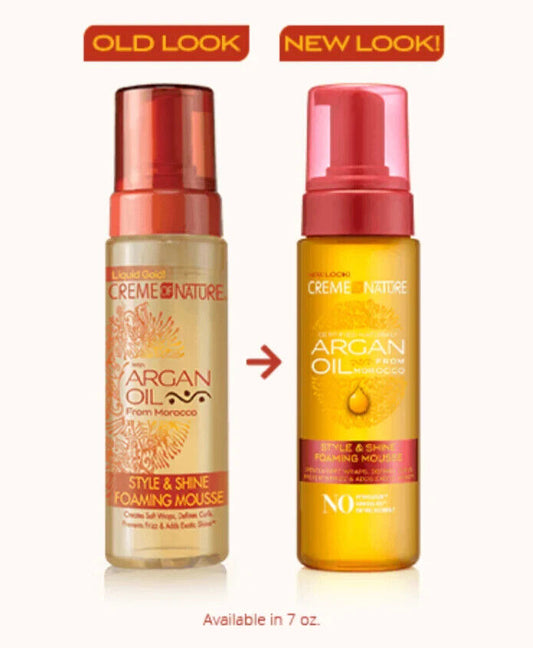 Cream Of Nature Argan Oil Foaming Wrap Lotion - 7oz