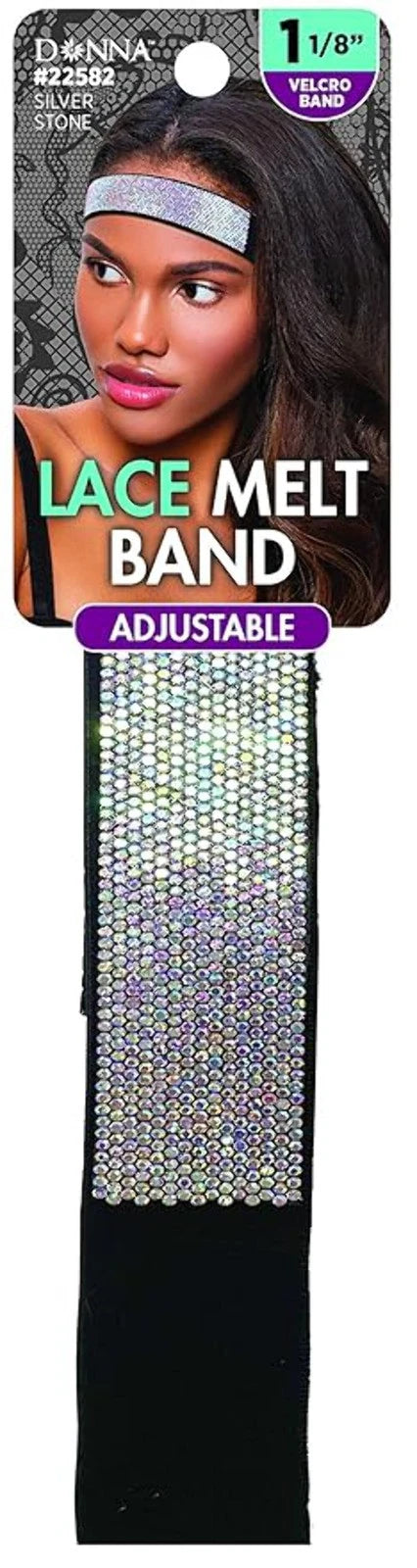 Donna Lace Melt Band Adustable Silver Stone  22582