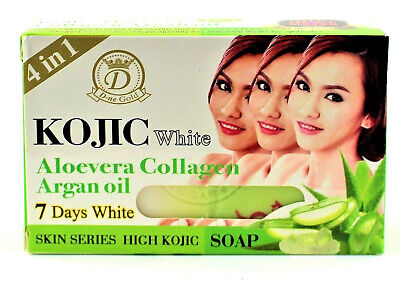 Kojic white Aloe Vera Collagen Argan Oil 7 days whitening Soap